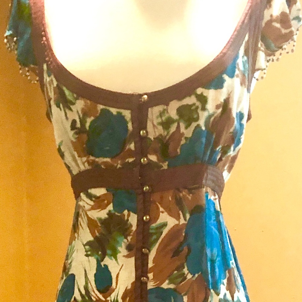 Long, layered silk Plenty by Tracy Reese dress